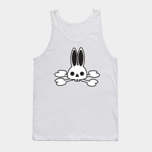 Bunny, skull, bones, horror, pirate, Halloween, rabbit, skulls Tank Top